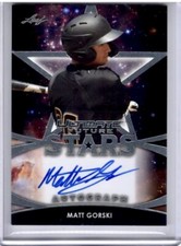 2019 LEAF ULTIMATE FUTURE STARS MATT GORSKI MLB ROOKIE RC AUTO #FSMG1
