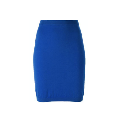 Moschino Blue Fitted Knit Skirt Size 5
