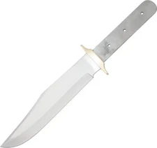Knifemaking Bowie Fixed Knife 9.75" Stainless Steel Full Tang Blade Brass Guard