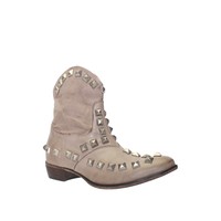 Original Shoe Beige Leather Studded Short Boot Size 40 on sale Original Shoe Beige Leather Studded Short Boot Size 40 on sale