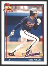 Otis Nixon #84T 1991 Topps Traded Atlanta Braves