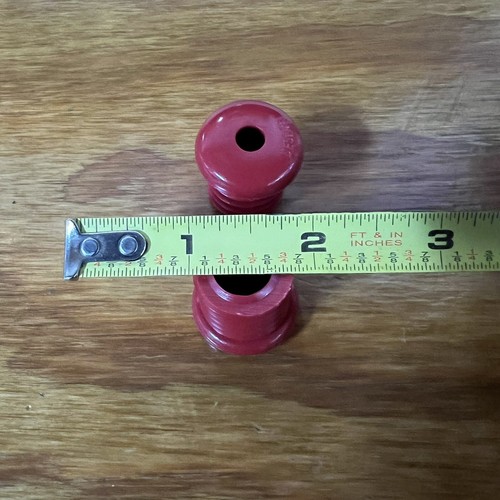 BICYCLE HANDLE BAR PLUGS RED FITS SCHWINN HUFFY SEARS MURRAY AND OTHERS NEW - Picture 6 of 6