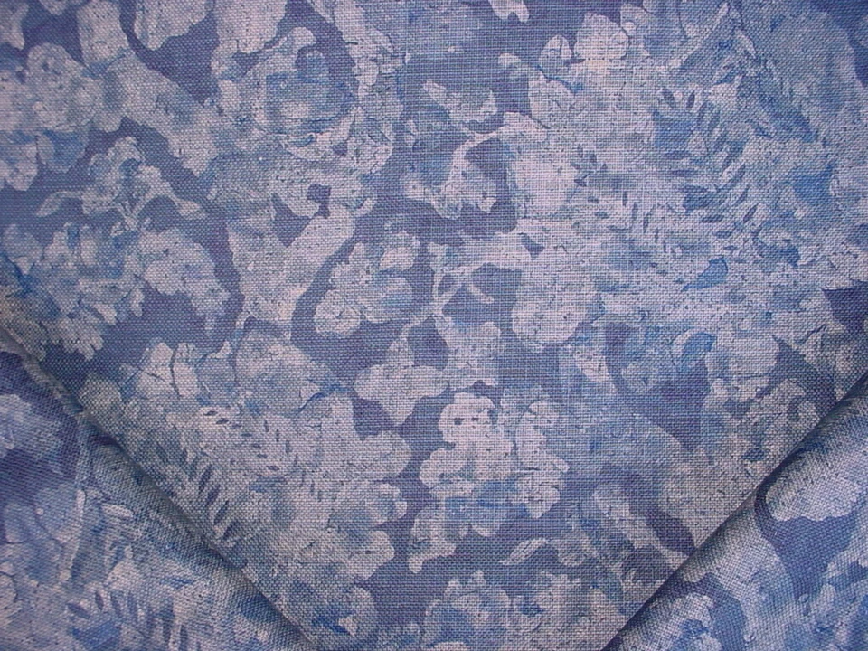 3-3/4Y Zoffany 320820 Carrera Indigo Blue Print Floral Damask Upholstery Fabric - Image 2 of 4