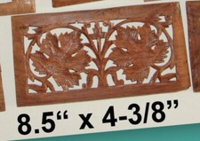 Vtg Reticulated Wood Carved Maple Leaf Decorative Salvage Piece, DIY, 8.5"