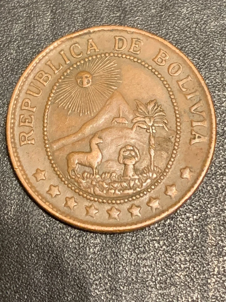 1942  Bolivia 50 Centavos KM# 182a.2    lot # 1887 - Image 4 of 4