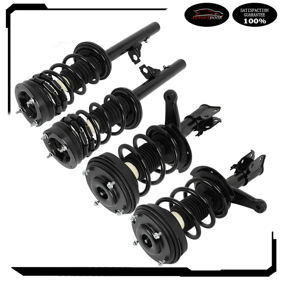 Full Set 4 Complete Struts w/ Springs For 98-04 Chrysler Concorde 98-04 Intrepid - Image 3 of 4