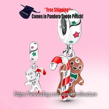 Authentic Gingerbread Man Sterling Silver 799637C01 Charm