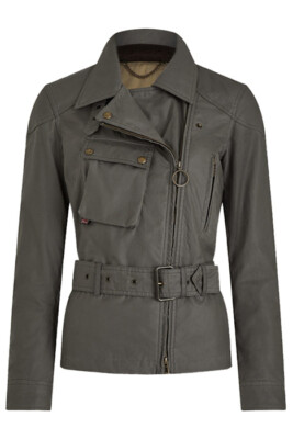 Belstaff Womens Biker Jacket Sammy Miller Waxed Cotton 8UK IT40