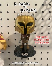 Funko Pop Floating Display Shelf for Handprint Pegboard (FOR STAR WARS POPS)
