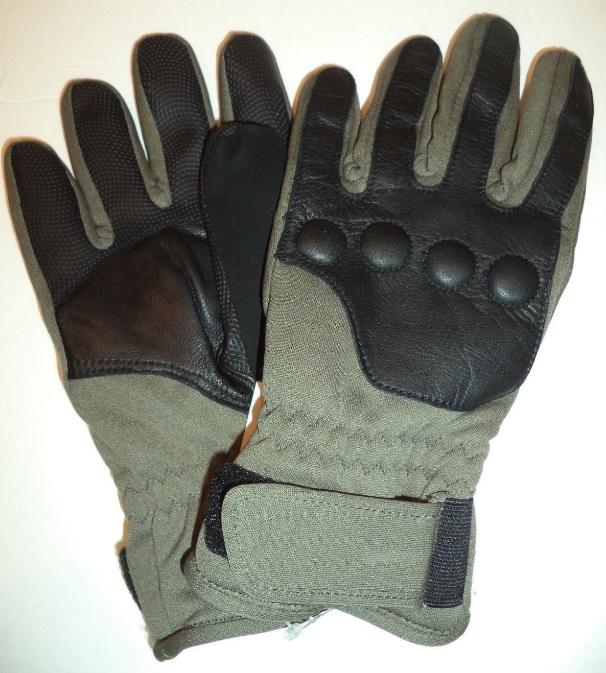 Men's Grandoe Snow Gloves, Digital Fingers Leather Palm & Backs eBay