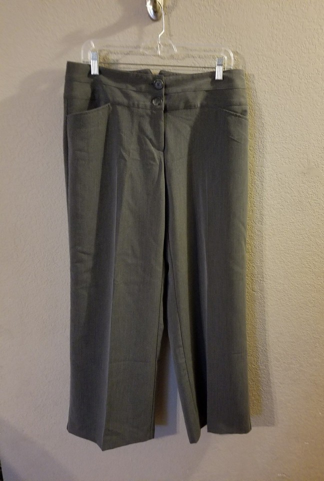 CATO Women's Gray Dress Pants/Slacks Career Polyester/Rayon Blend Size