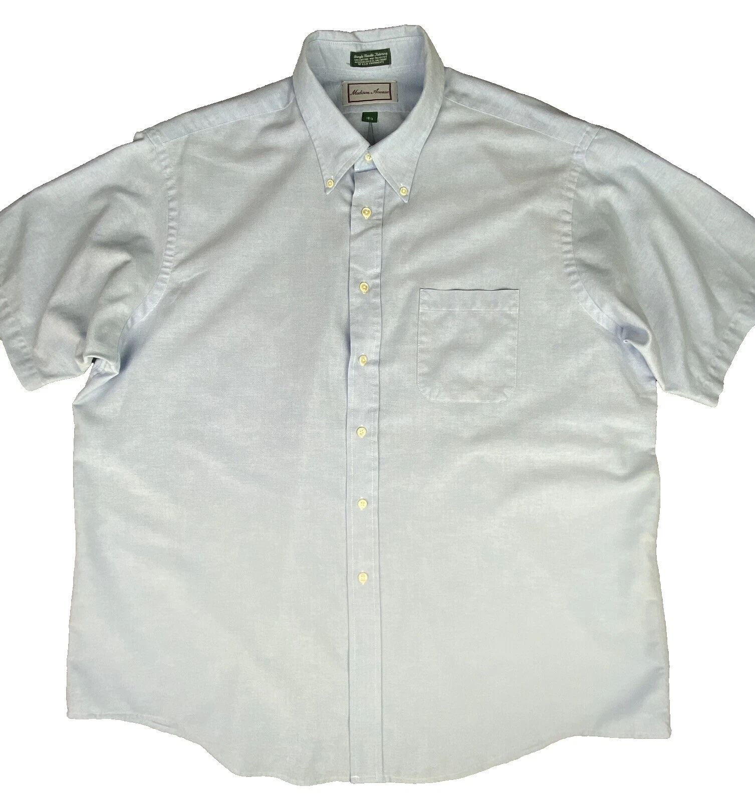 Botón Casual sólido algodón Madison-Down Shirts for Men