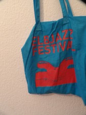 Jute bag pouch tote bag bag Elbjazz festival unused