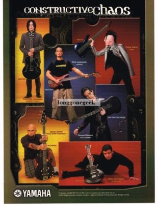 #ad #ad 2002 YAMAHA Electric Guitars and Bass PAIGE HALEY JASON SLATER more Vintage Ad $9.95