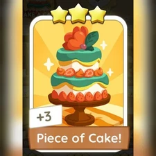 1 x Piece of Cake! sticker (⭐⭐⭐) set 7 - Mono_poly_ Go sticker (Fast sending)