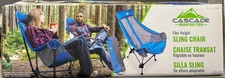 Cascade Mountain Tech Flex Height Sling Chair (Blue/Gray) - Open Box