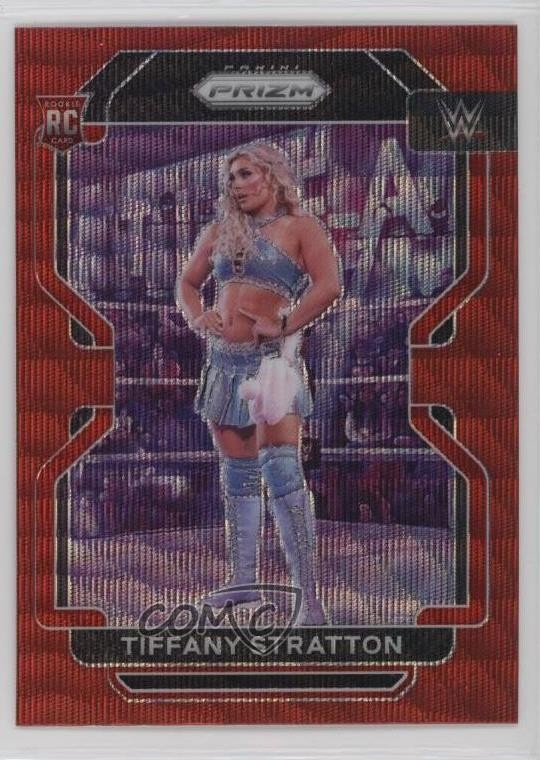 2022 Panini Prizm WWE Ruby Wave Prizm Tiffany Stratton #104 04br
