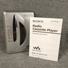 VTG Sony Walkman WM-FX195 FM/AM Cassette Player Mega Bass, Parts Only Manual