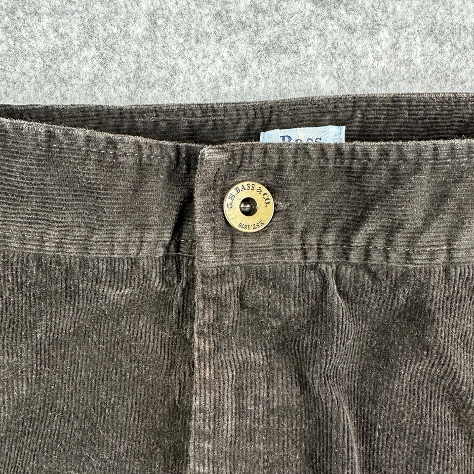 Bass Skirt Womens 14 Brown Corduroy Flare Short Chocolate Y2K Preppy Country - Image 2 of 4