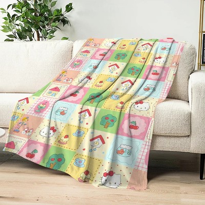 Plüsch Kuscheldecke Cartoon Kawaii Flanell weich warm Reise Sofa Büro