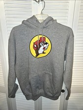 Official Buc-ee's Bucees Classic Beaver Logo Gray Hoodie Medium. Never Wore.