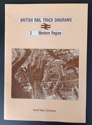 Railwayana British Rail Gleisdiagramme 3 Western Region Wachtelkarten