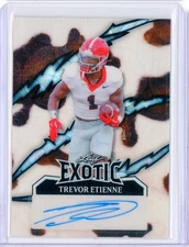 2024 Leaf Eclectic TREVOR ETIENNE Exotic Cow White AUTO Autograph RC 3/9
