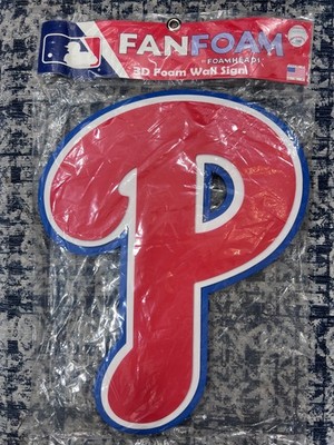 New MLB Philadelphia Phillies 3D Fan Foam Logo Wall Sign Made in USA 2015