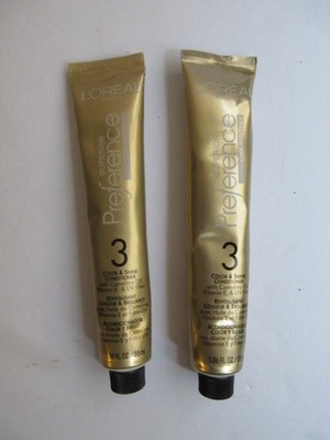 2 L'Oreal Superior Preference Conditioner #3 Tubes Color & Shine