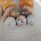10LB 10 Natural Quartz Crystal Jasper Skull Ball Mixed Stones Polished Healing — photo 3