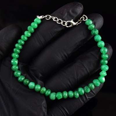 Beste Qualität Ever Green Aventurin 46,00 kt Perlen schönes Armband RK 15E798