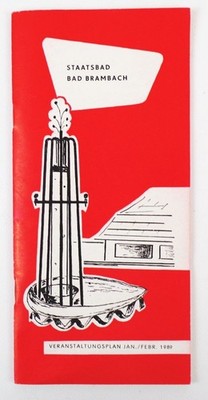 Brochure Staatsbad Bad Brambach event plan 1989