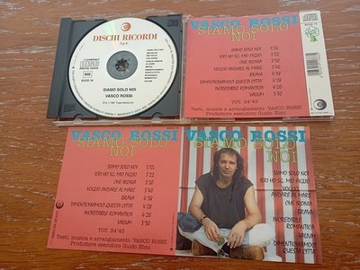 VASCO ROSSI SEHR SELTENE CD 1981 sind nur wir VERSCHIEDENES COVER Label ERINNERUNGEN
