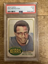 WALTER PAYTON 1976 TOPPS ROOKIE CARD #148 VG PSA 3 BEARS RC NEW GRADE CLEAN COPY. rookie card picture