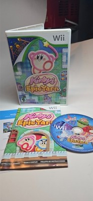 Kirby's Epic Yarn Nintendo Wii - CIB - Mild scratchs on disc