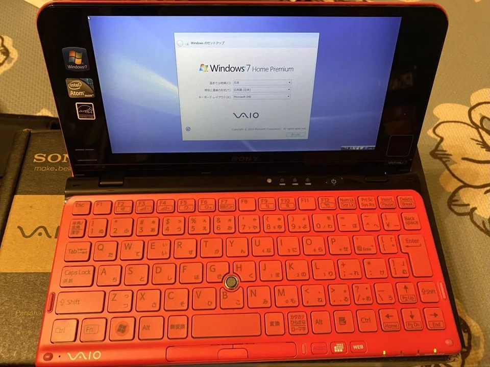 Sony VAIO P VPCP119KJ Pink Windows7 SSD64GB RAM2GB Atom Z530 1.60 GHz UMPC - Image 3 of 4