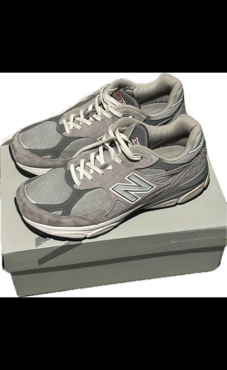 New Balance 990v3 Made in USA Grey White for sale | eBay