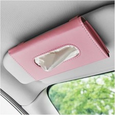 Car Tissue Holder, Leather Sun Visor Napkin Holder, Auto Backseat Tissue Mask Ca