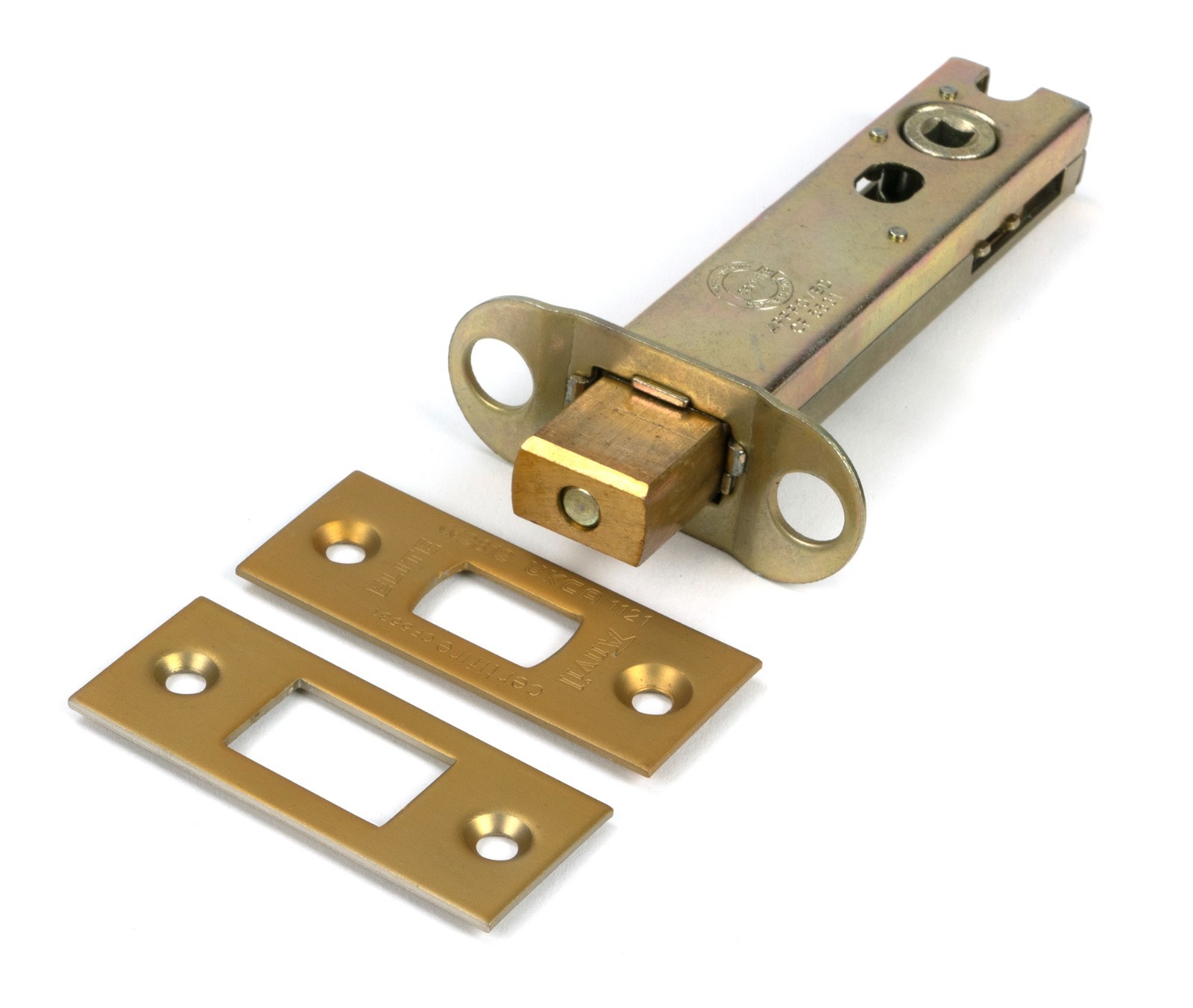 From The Anvil 51499 Satin Brass 4"" Heavy Duty Tubular Deadbolt