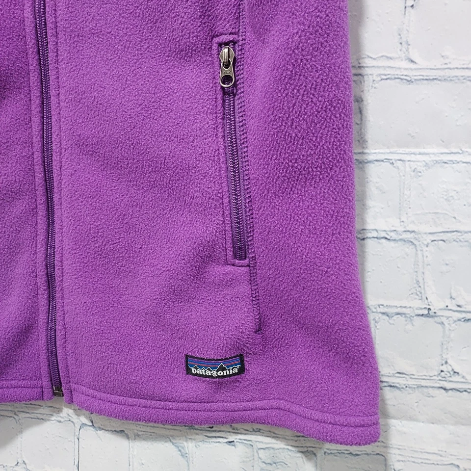 Chaleco Patagonia Synchilla M Mujer Púrpura Aire Libre Senderismo Clima Frío Invierno Foto 4 de 4