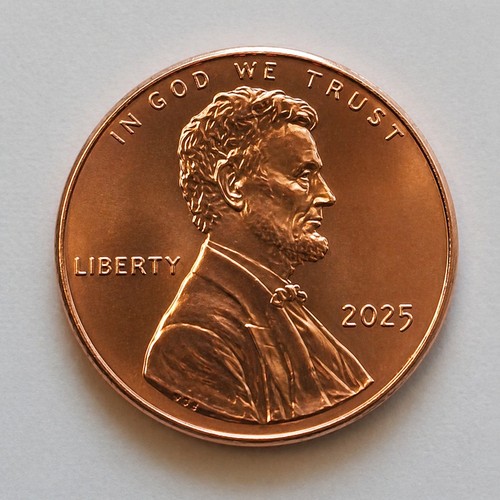 2025 P Lincoln Penny (1 Cent) BU Uncirculated Last Year Minted Free Ship