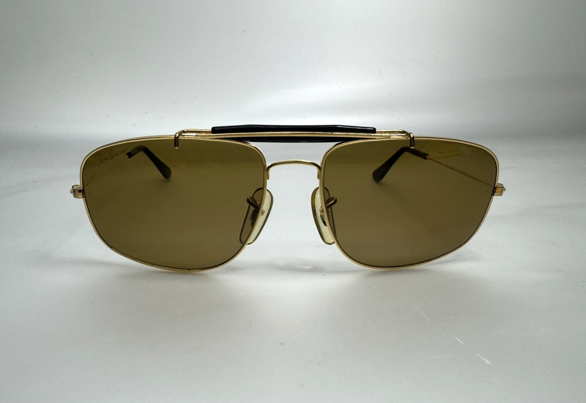 Ray Ban B&L USA Chromax Series Driving 58-17 Gold Sunglasses W1699