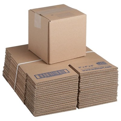 Pen+Gear Recycled Shipping Boxes, 6 in. L x 6 in. W x 6 in. H, 30-Count