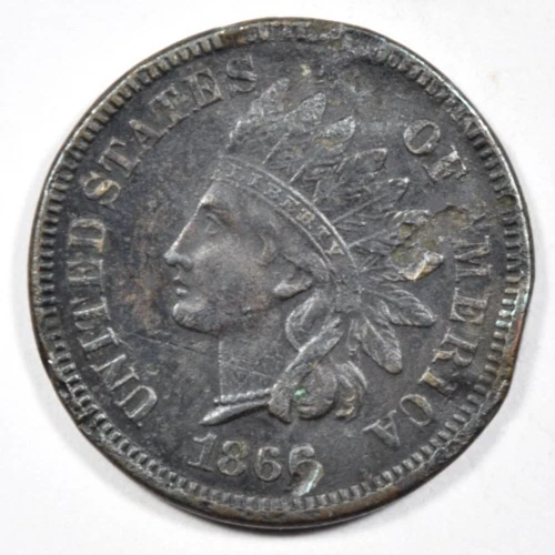 1866 INDIAN HEAD CENT ~ VF/XF DETAILS ~ PRICED RIGHT! INV#3