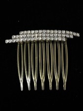 Vintage 1980s Rhinestone Hair Comb Accessory