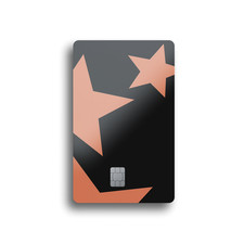 Y2K Stars Card Skin ORANGE 