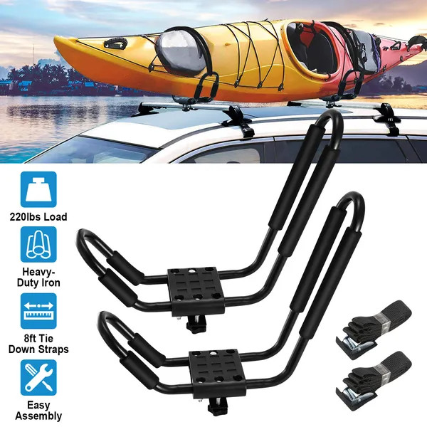 Carrier 220lbs Load Heavy Duty Canoe Car Top Mount