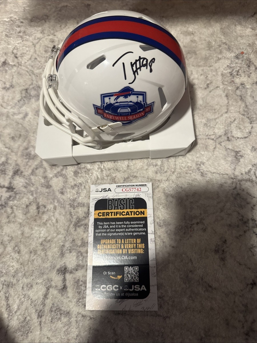 TJ Sanders Autograph Signed Buffalo Bills Farewell Season Speed