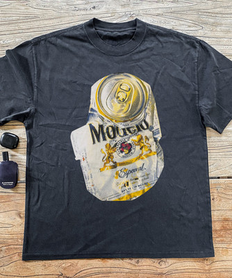 Crushed Modelo Beer Can T-Shirt Vintage Beer Graphic Tee S-5XL