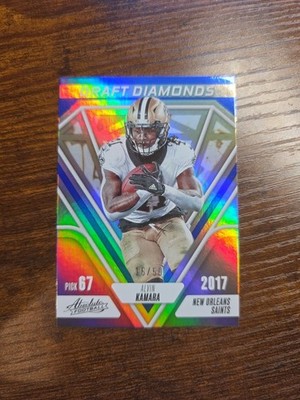 2023 Panini Absolute Alvin Kamara Diamond /50 Saints NFL Trading Card DD-6